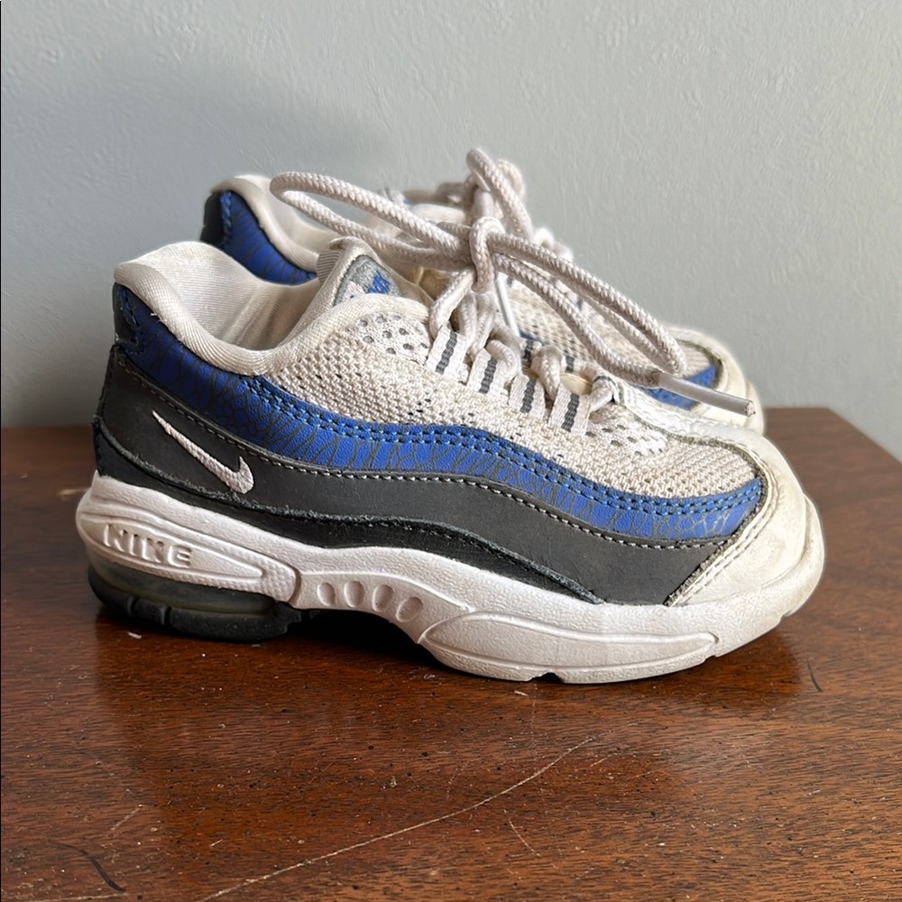 Nike Airmax Kids Shoes - Blue and Gray 7c